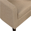 Take a Seat Churchill Accent Chair with Ottoman in Cream Fabric
