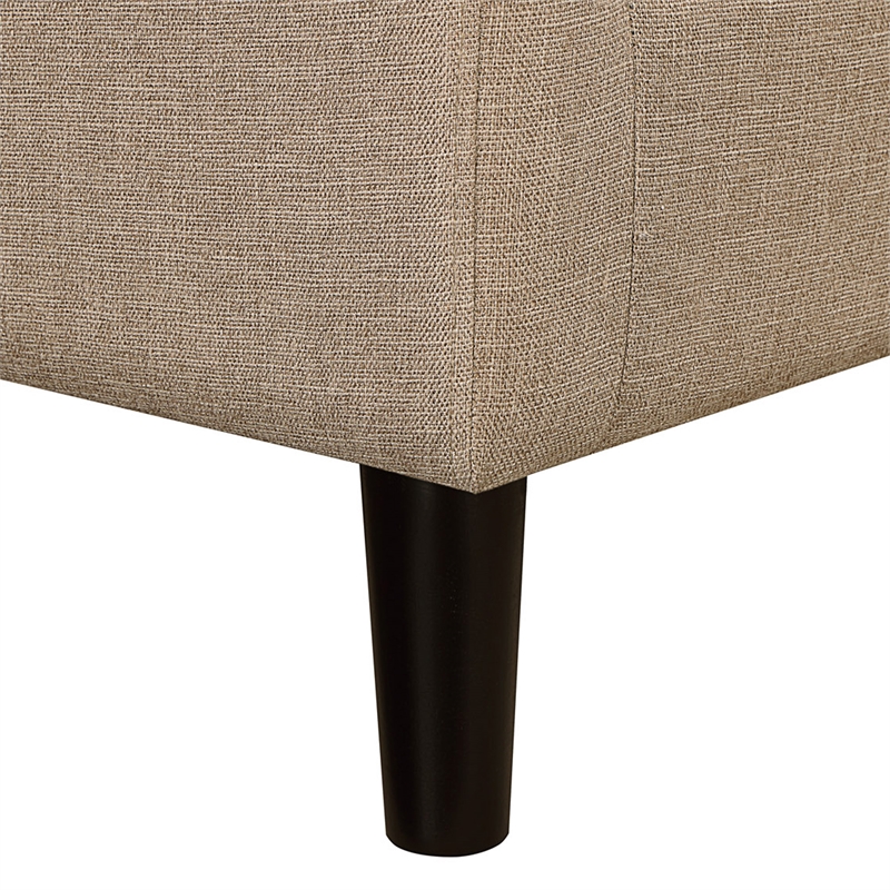 Take a Seat Churchill Accent Chair with Ottoman in Cream Fabric
