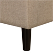 Take a Seat Churchill Accent Chair with Ottoman in Cream Fabric