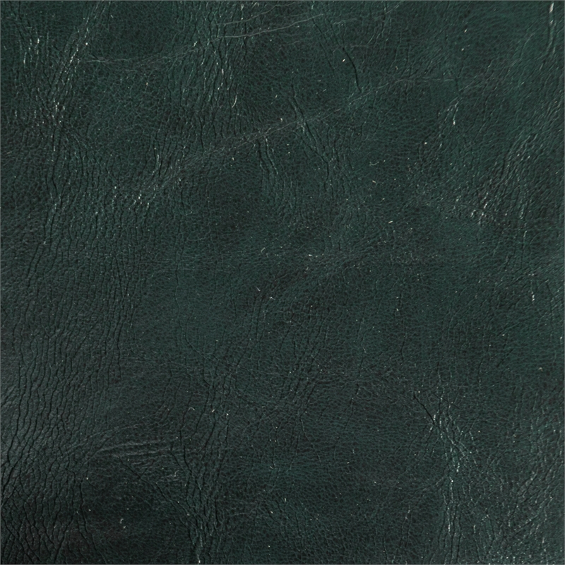 Take-a-Seat Natalie Accent Chair in Green Faux Leather and Espresso Wood Frame