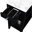 American Heritage One-Drawer Chairside End Table with Shelves in White Wood