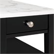 American Heritage One-Drawer Chairside End Table with Shelves in White Wood