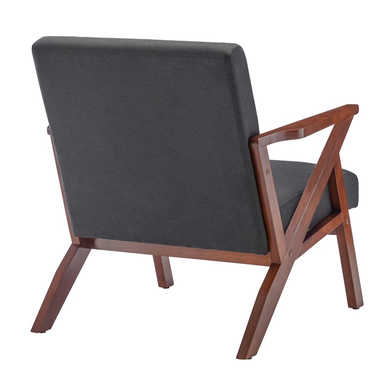 Convenience Concepts Take a Seat Cliff Accent Chair in Gray Fabric