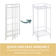 Convenience Concepts Xtra Storage 2 Tier Tall Folding Metal Plant Stand