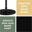 Classic Accents Sanibel Beach Spindle Table in Black Wood Finish