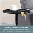 Classic Accents Sanibel Beach Spindle Table in Black Wood Finish