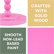 Classic Accents Venetian Islands Spindle Table in Pink Wood Finish