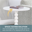 Classic Accents Venetian Islands Spindle Table in White Wood Finish