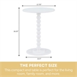 Classic Accents Venetian Islands Spindle Table in White Wood Finish