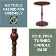 Classic Accents Sanibel Beach Spindle Table in Espresso Wood Finish