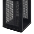 Northfield Admiral Weave End Table with Shelf in Black Wood Finish