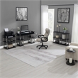 Designs2Go No Tools Two-Tier Round End Table in Black Wood Finish