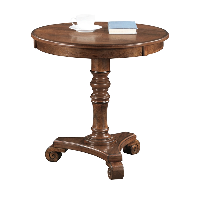 Convenience Concepts Classic Accents Talbot End Table in Dark Oak Wood Finish
