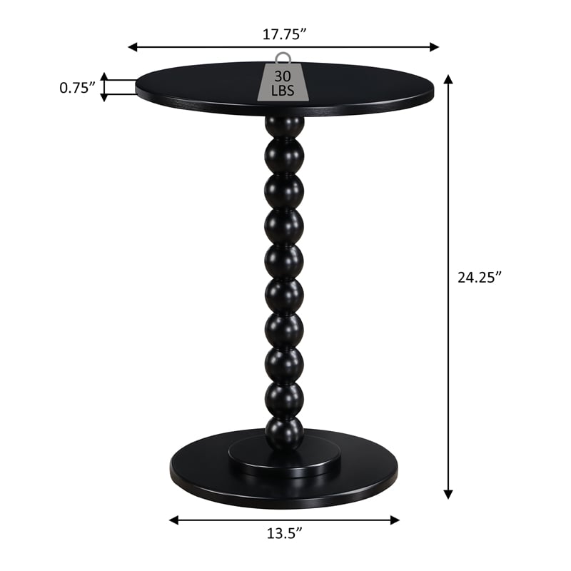 Classic Accents Venetian Islands Spindle Table in Espresso Wood Finish