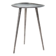 Convenience Concepts Bali Metal Tall End Table in Silver Finish