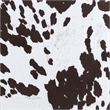 Designs4Comfort Marlow Mid Century Ottoman in Brown Cowhide Print Fabric