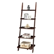 Convenience Concepts American Heritage Ladder Bookshelf in Espresso Wood Finish