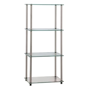 Convenience Concepts Designs2Go Classic Clear Glass 4 Tier Tower