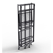 Convenience Concepts XTRA-Storage 3 Tier Folding Shelf in Black Metal Finish