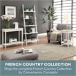 Convenience Concepts French Country Bookshelf Ladder in Blue Wood Finish