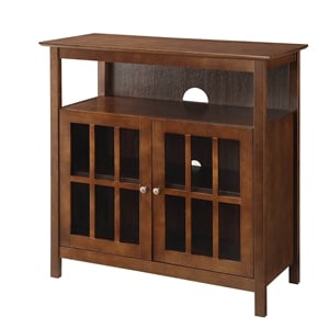 Convenience Concepts Designs2Go Big Sur Highboy TV Stand in Espresso Wood Finish