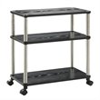 Convenience Concepts Designs2Go Office Caddy in Black Wood Finish