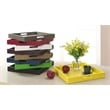 Convenience Concepts Palm Beach Tray in Black Wood Finish with Handles