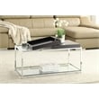 Convenience Concepts Palm Beach Tray in Black Wood Finish with Handles
