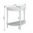 Convenience Concepts French Country Entryway Table in White Wood Finish
