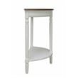 Convenience Concepts French Country Entryway Table in Black Wood Finish