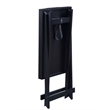 Convenience Concepts Designs2Go Folding Tray Table in Black Solid Wood Finish