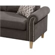 Poundex Furniture Fabric Reversible Sofa Sectional Set in Tan Brown Color