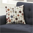 Poundex Furniture 2 Piece Fabric Sofa Loveseat Set in Black Color