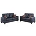 Black Faux Leather