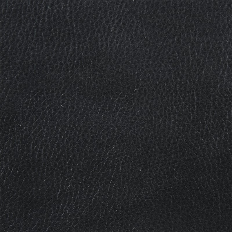 Poundex Furniture 2 Piece Faux Leather Sofa and Loveseat Set in Black Color