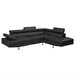 Black Faux Leather
