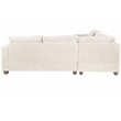 Poundex Foam-Filled 4-Piece Sectional Sofa in Soft Ivory Finish
