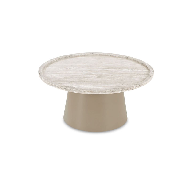 Moe's Home Collection Kimberley Coffee Table Stone White