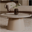 Moe's Home Collection Kimberley Coffee Table Stone White