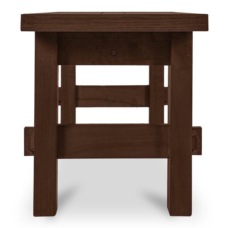 Moe's Home Collection Esmond Wood Dining Bench in Brown