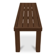 Moe's Home Collection Marina Wood Dining Bench in Brown
