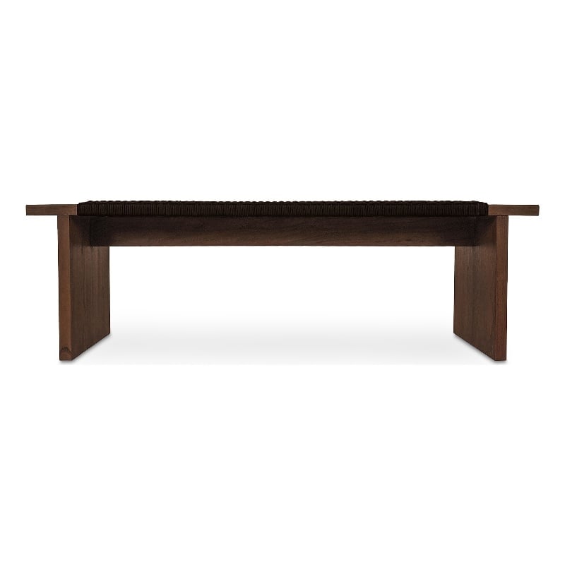 Moe's Home Collection Merritt Outdoor Wood Bench in Brown