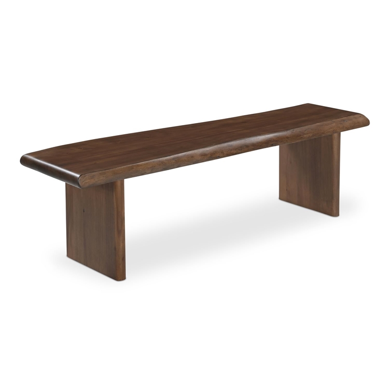 Moe's Home Collection Lila Wood Dining Bench in Brown