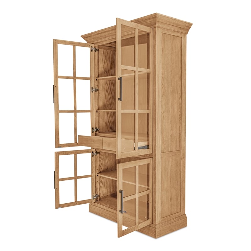 Moe's Home Collection Raymond 2-Drawers Wood Cabinet in Natural