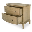 Moe's Home Collection Sadie 2-Drawers Wood Bedroom Nightstand in Brown