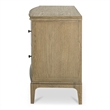 Moe's Home Collection Sadie 2-Drawers Wood Bedroom Nightstand in Brown