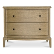 Moe's Home Collection Sadie 2-Drawers Wood Bedroom Nightstand in Brown