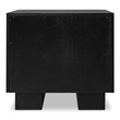 Moe's Home Collection Marcelle 2-Drawers Wood Bedroom Nightstand in Black