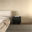 Moe's Home Collection Marcelle 2-Drawers Wood Bedroom Nightstand in Black