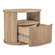 Moe's Home Collection Tommy 1-Drawer Wood Bedroom Nightstand in Natural
